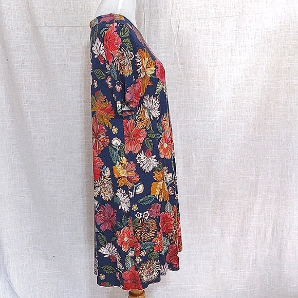 LOFT floral swing dress - gorgeous pattern! - Picture 3 of 8